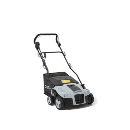 Scarificateur et déchaumeur électrique 2-en-1 de 40 cm avec sac de ramassage de 55 litres