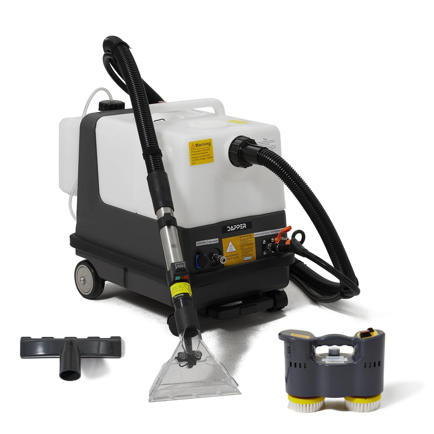 Machine extractrice de moquettes et de tissus d'ameublement avec vapeur, réservoir de 2,5 gallons