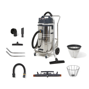 Aspirateur eau et poussière industriel robuste de 80 litres