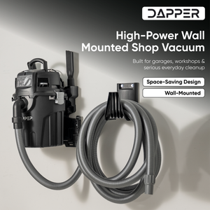 Aspirateur eau et poussière mural de 22,7 litres, 5,5 HP de pointe