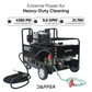 Nettoyeur haute pression à eau chaude 4350 PSI