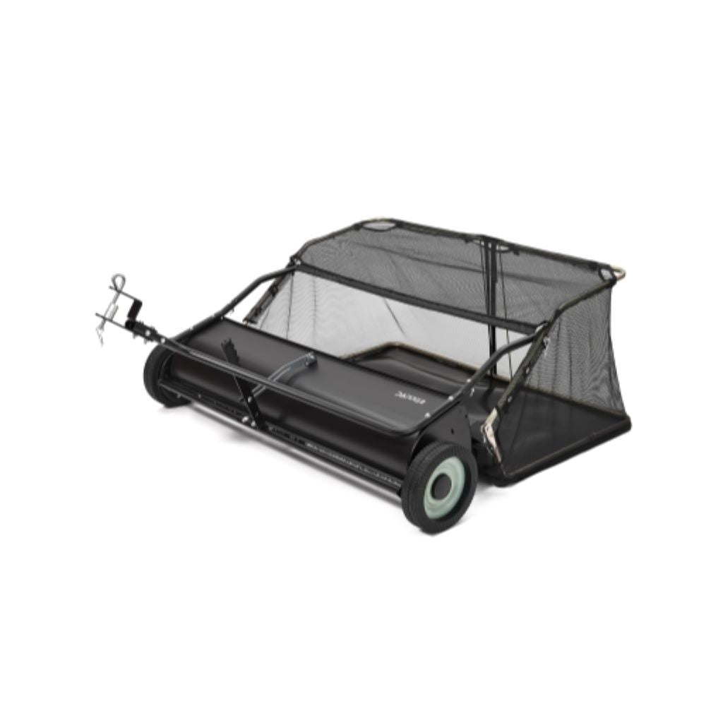 Balayeuse de pelouse tractée 48 po avec sac de récupération 26 pi³