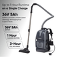 2-in-1 Battery Powered Commercial Backpack Vacuum & Blower 6 Qt