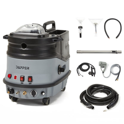 Hot Water Carpet Extractor & Upholstery Cleaning System, Steam, & Blower, 2.5 Gal.