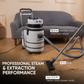 Wet/Dry Vacuum Cleaner with Steam, Cold Water Extraction & Scrub Brush, 2.5 Gal. Tank