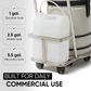 Wet/Dry Vacuum Cleaner with Steam, Cold Water Extraction & Scrub Brush, 2.5 Gal. Tank