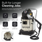 Wet Dry Vacuum & Steam Cleaner with Carpet & Upholstery Extractor 5.5 Gal. Recovery Tank
