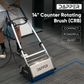 Machine de nettoyage de tapis et de sols durs à brosse contrarotative (CRB) de 14 po