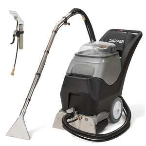 Machine d'extraction de tapis 4-en-1 à eau froide avec vapeur, suceur pour tissus d'ameublement et raclette de sol