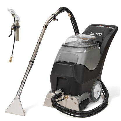 Machine d'extraction de tapis 4-en-1 à eau froide avec vapeur, suceur pour tissus d'ameublement et raclette de sol