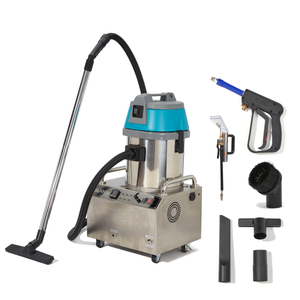 Nettoyeur vapeur commercial avec aspirateur sec/humide et pour tissus d'ameublement - Réservoir de 2 gallons
