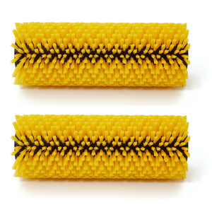 Ensemble de brosses jaunes pour machine à brosses contra-rotatives (CRB)