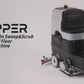 Autolaveuse-balayeuse autoportée de 64,8 cm (25,5 po) de largeur de nettoyage, avec raclette de 100,3 cm (39,5 po)