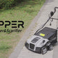 Scarificateur et déchaumeur électrique 2-en-1 de 40 cm avec sac de ramassage de 55 litres